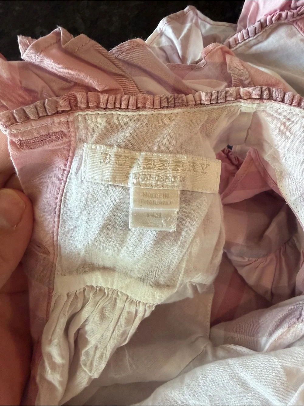 Baby Burberry Plaid Ruffled Sundress